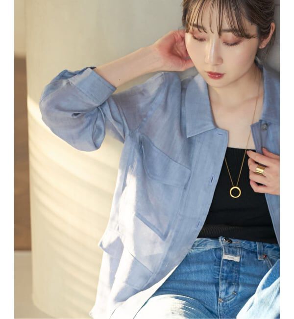 NOBLE「《セットアップ対応》ラミーリヨセルツイルミリタリーブルゾン」|その他|