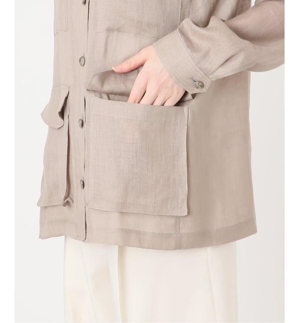 NOBLE「《セットアップ対応》ラミーリヨセルツイルミリタリーブルゾン」|その他|