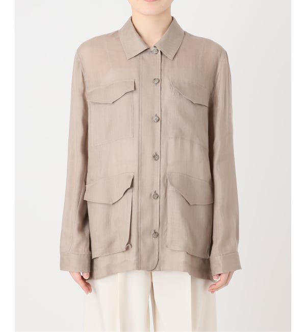 NOBLE「《セットアップ対応》ラミーリヨセルツイルミリタリーブルゾン」|その他|