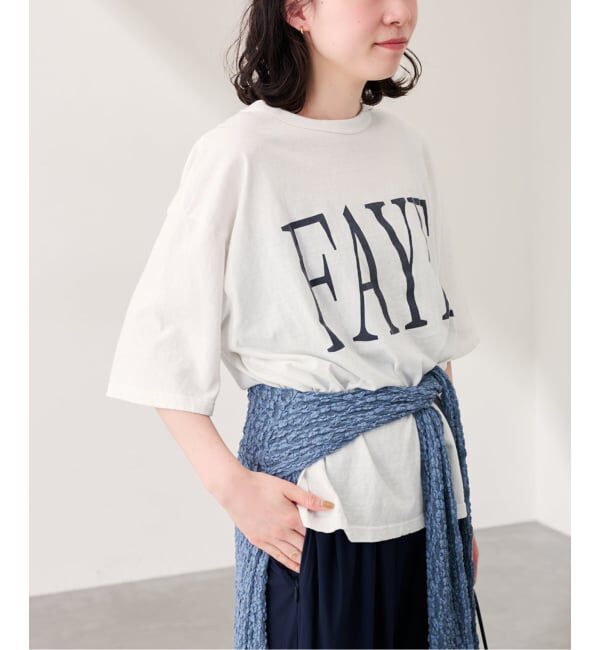 FRAMeWORK「ラフィー天竺ネームロゴTEE」|Tシャツ・カットソー|ホワイト