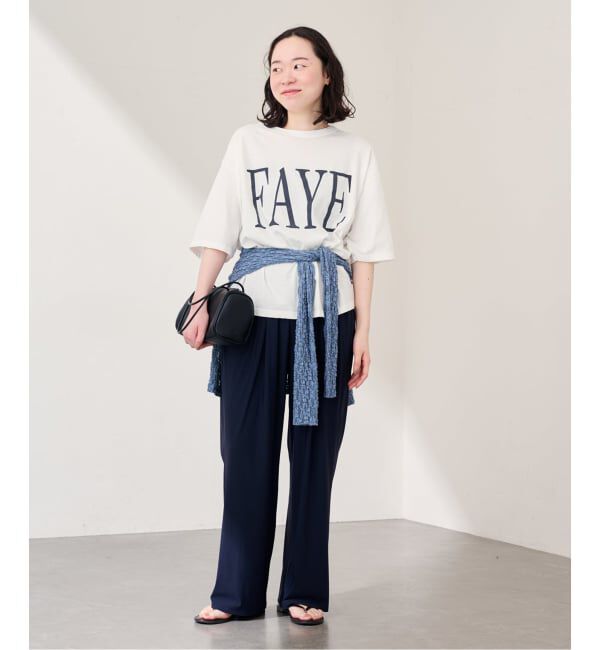 FRAMeWORK「ラフィー天竺ネームロゴTEE」|Tシャツ・カットソー|