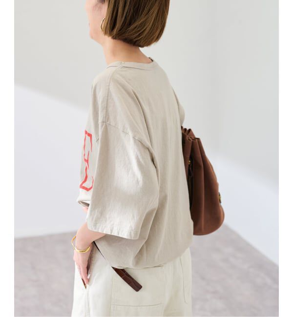 FRAMeWORK「ラフィー天竺ネームロゴTEE」|Tシャツ・カットソー|