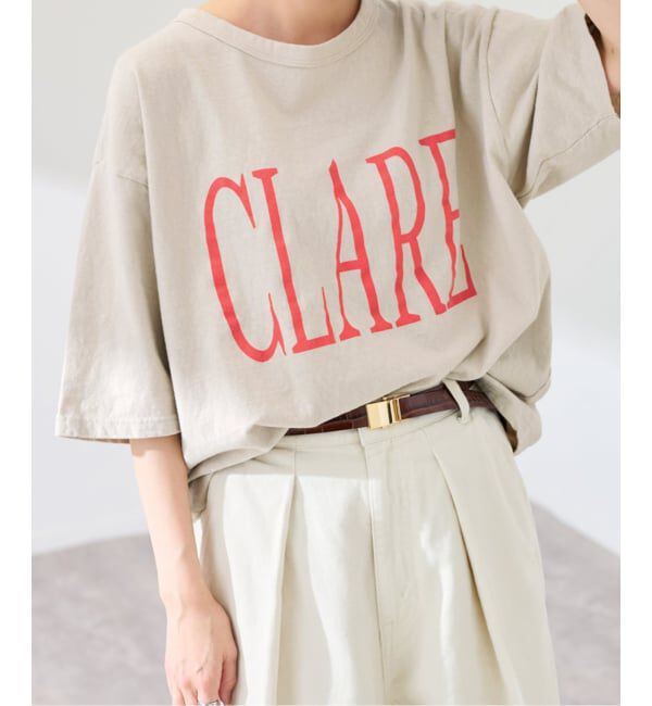 FRAMeWORK「ラフィー天竺ネームロゴTEE」|Tシャツ・カットソー|