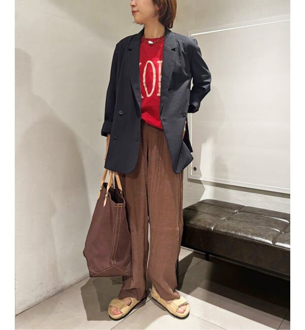 FRAMeWORK「ラフィー天竺ネームロゴTEE」|Tシャツ・カットソー|