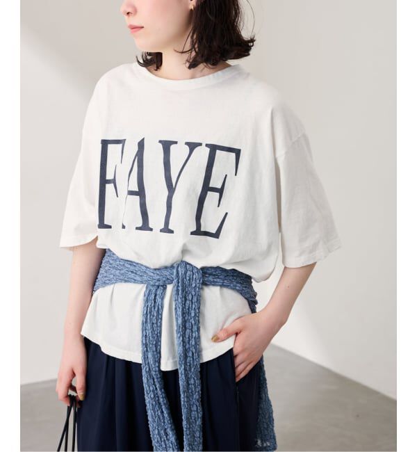 FRAMeWORK「ラフィー天竺ネームロゴTEE」|Tシャツ・カットソー|