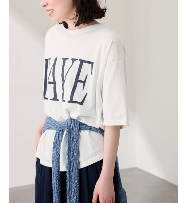 FRAMeWORK「ラフィー天竺ネームロゴTEE」|Tシャツ・カットソー|