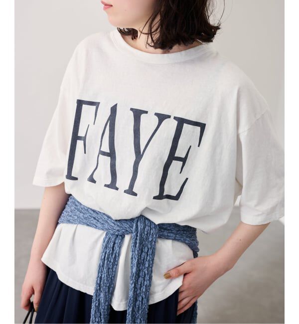 FRAMeWORK「ラフィー天竺ネームロゴTEE」|Tシャツ・カットソー|