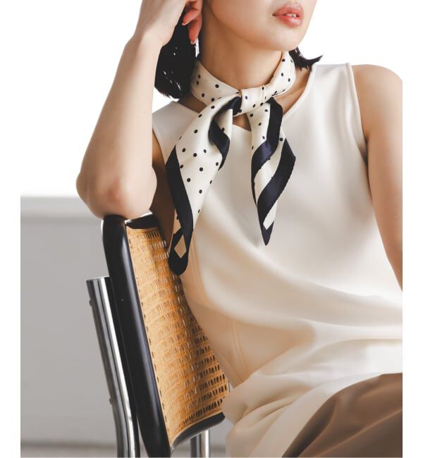 NOBLE「《予約》BY MALENE BIRGER/バイマレーネビルガー POULA」|バンダナ・スカーフ|ブラック