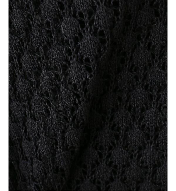 Spick and Span「透かし編み ポロシャツニットカーディガン」|カーディガン|