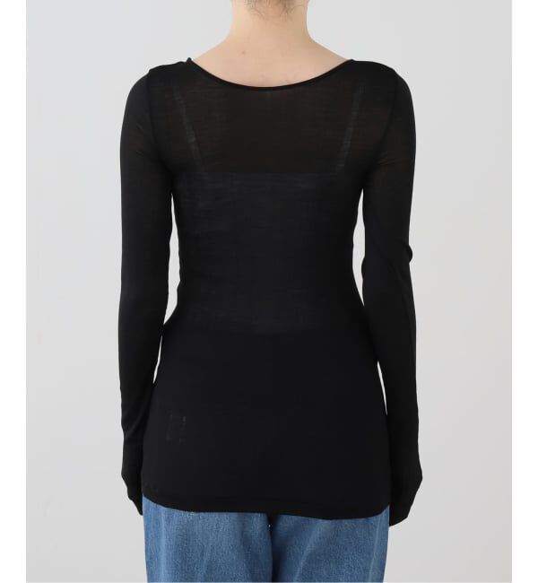 FRAMeWORK「MALU olivia 2way SILKスクープネック ロンTEE」|Tシャツ・カットソー|