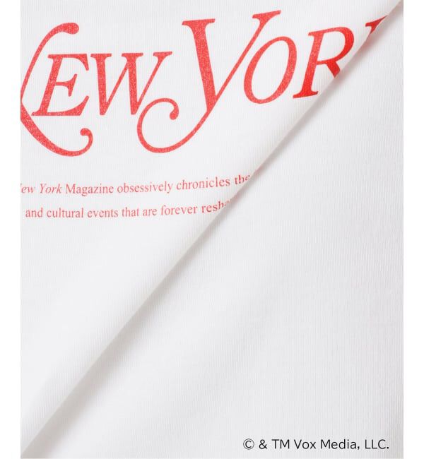 U by SPICK&SPAN「《予約》New York Magazine ロゴ TEE」|Tシャツ・カットソー|