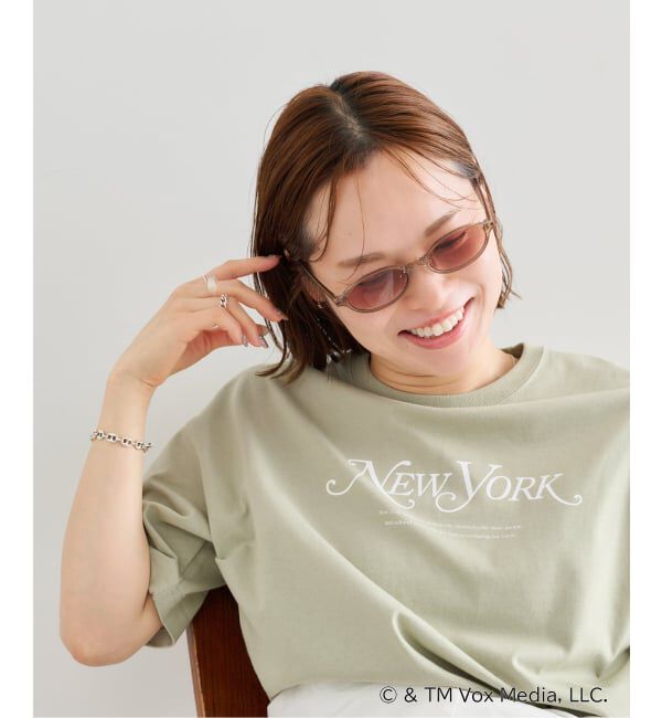 U by SPICK&SPAN「《予約》New York Magazine ロゴ TEE」|Tシャツ・カットソー|カーキ