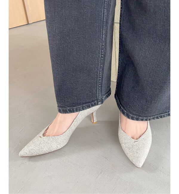  「6.5cm Vカットシームパンプス」|パンプス|