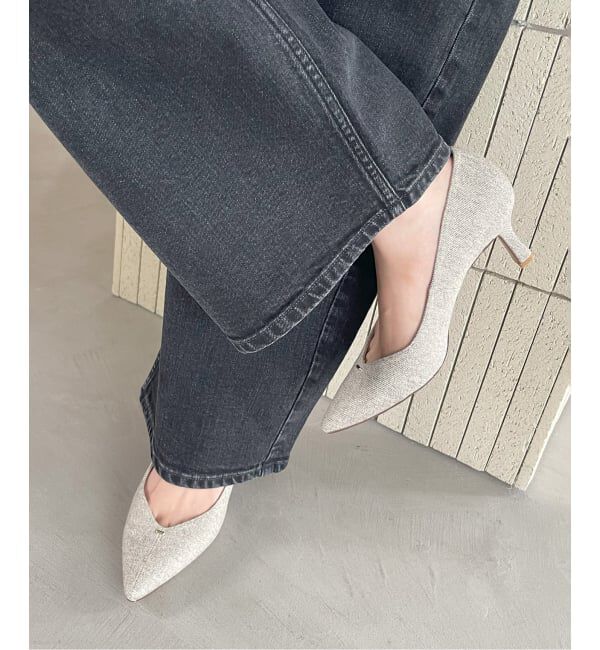  「6.5cm Vカットシームパンプス」|パンプス|