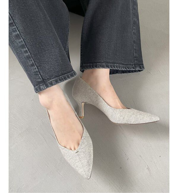  「6.5cm Vカットシームパンプス」|パンプス|