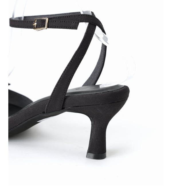  「《WEB限定》Le decore / ル デコレ 6cm lady ribbon サンダル」|サンダル|