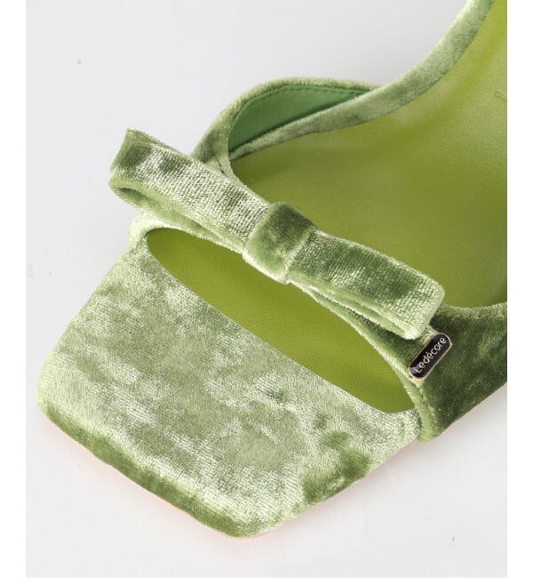  「《WEB限定》Le decore / ル デコレ 6cm lady ribbon サンダル」|サンダル|