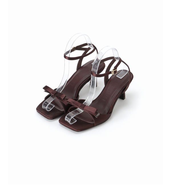  「《WEB限定》Le decore / ル デコレ 6cm lady ribbon サンダル」|サンダル|