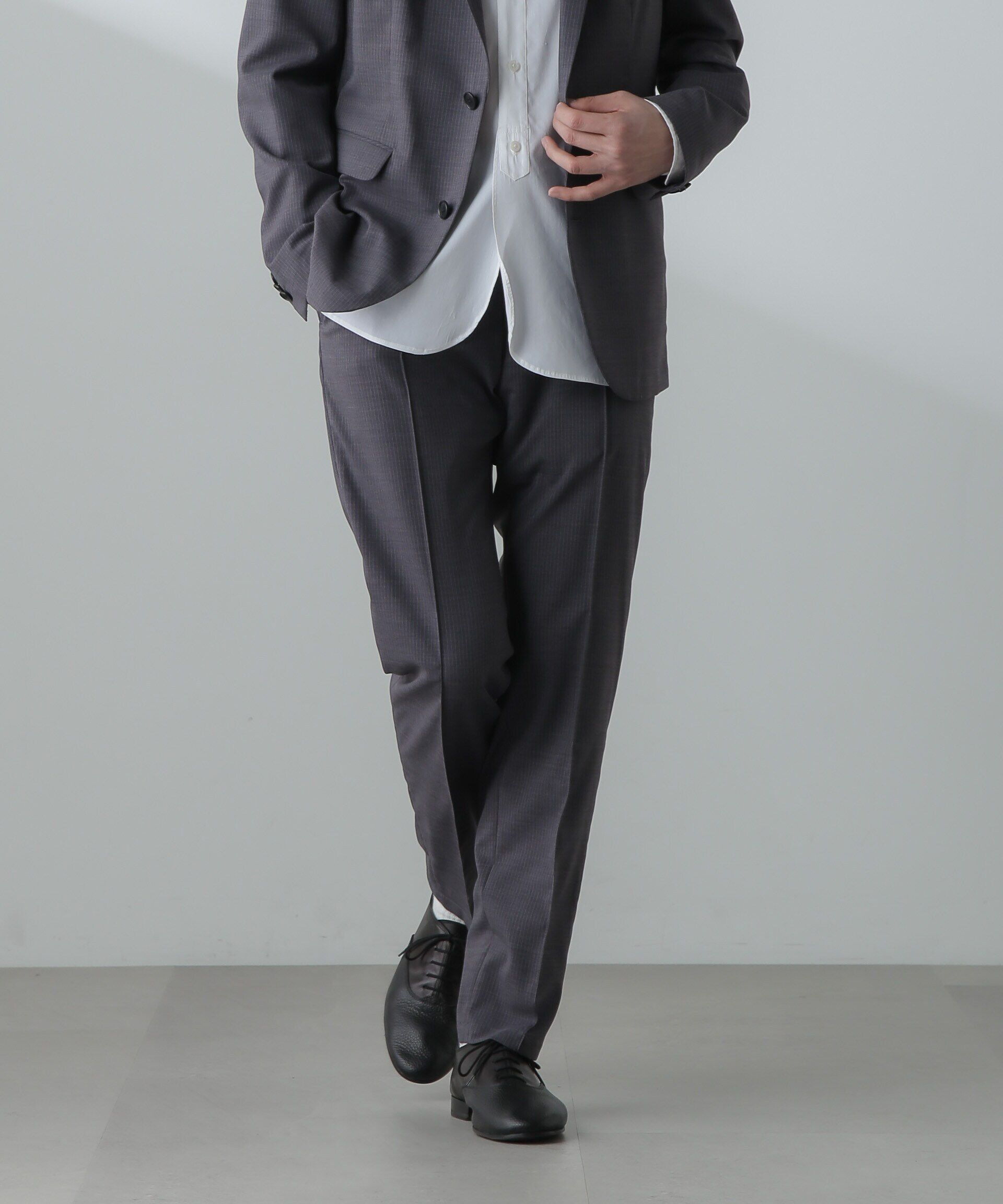 nano･universe「「N TROUSERS」サマーウールTWストライプパンツ(セットアップ可)」|スーツ|