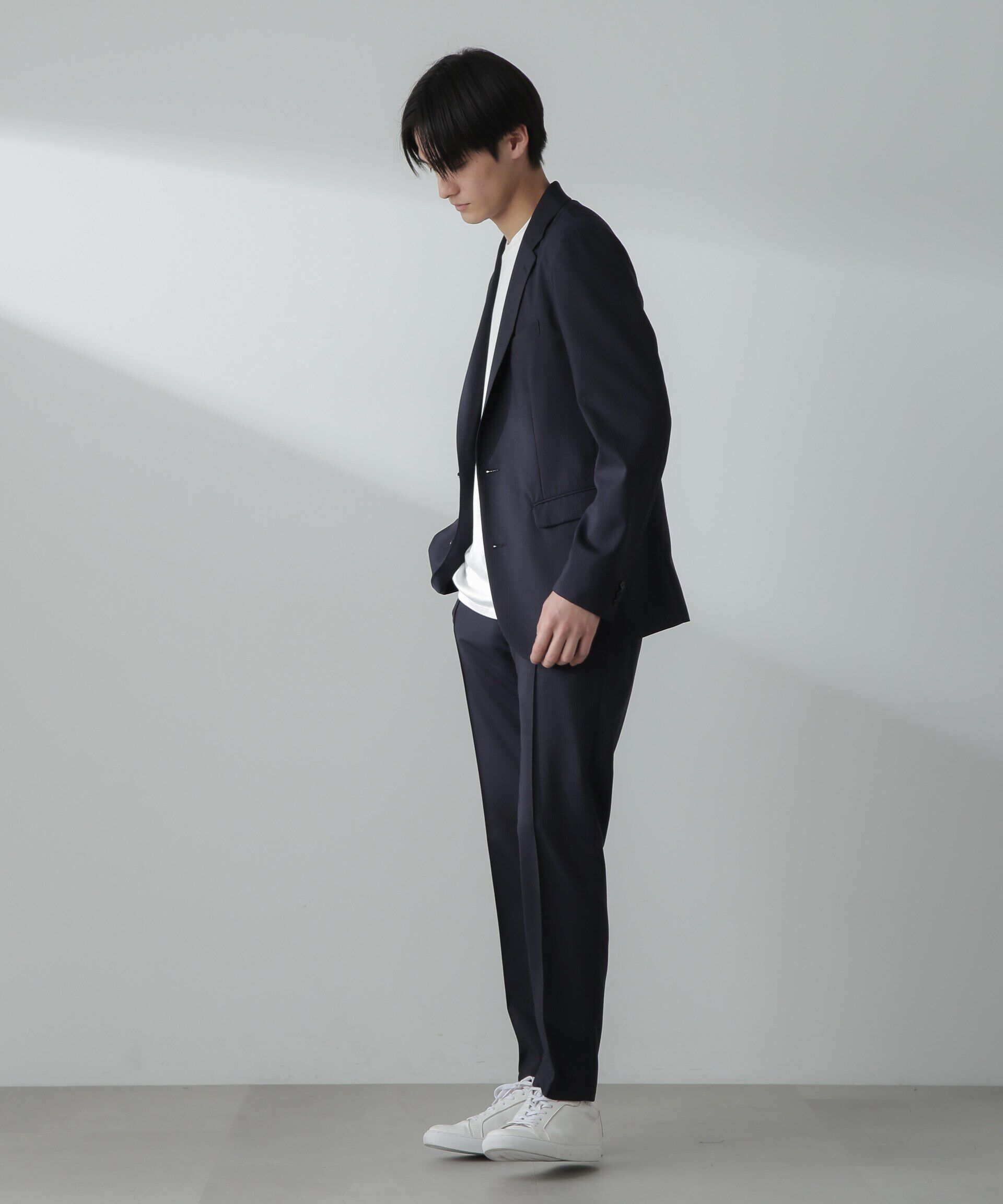 nano･universe「「N TROUSERS」サマーウールTWストライプパンツ(セットアップ可)」|スーツ|