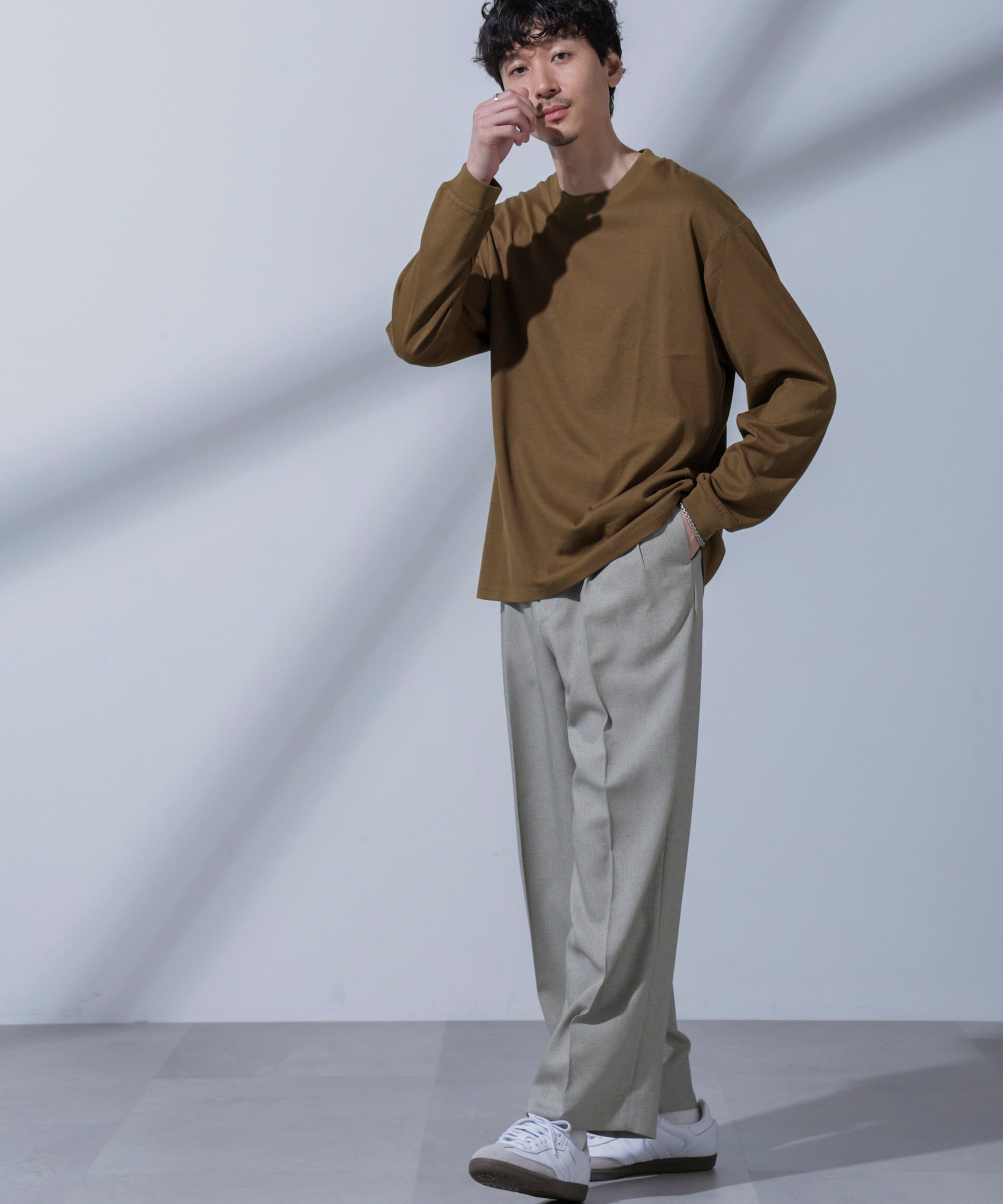 nano･universe「Anti Soaked(R) 汗染み防止 ビッグTシャツ 長袖」|Tシャツ・カットソー|