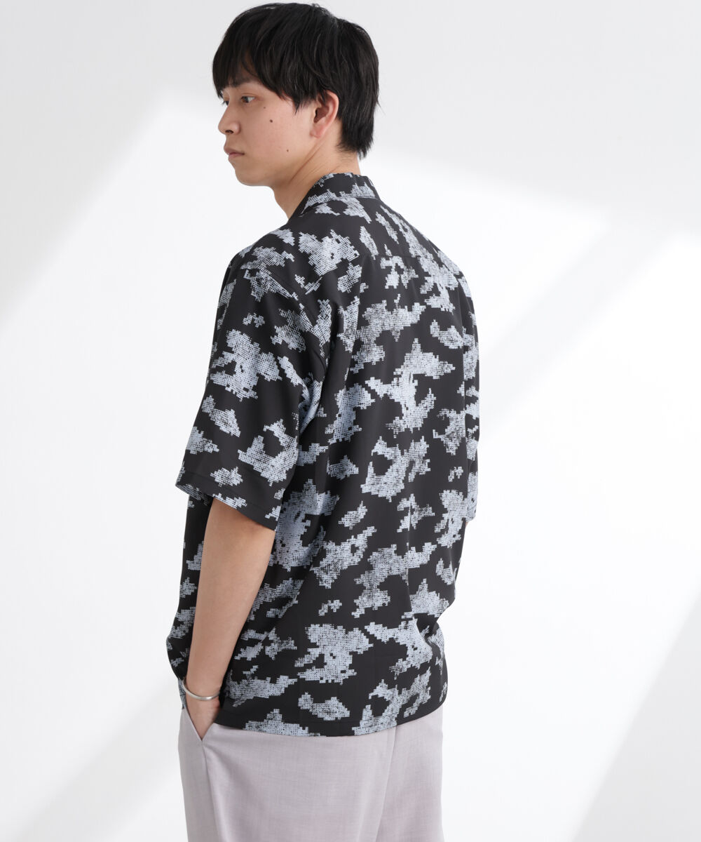 nano･universe「オリジナルパターン開襟シャツ 半袖」|シャツ・ブラウス|