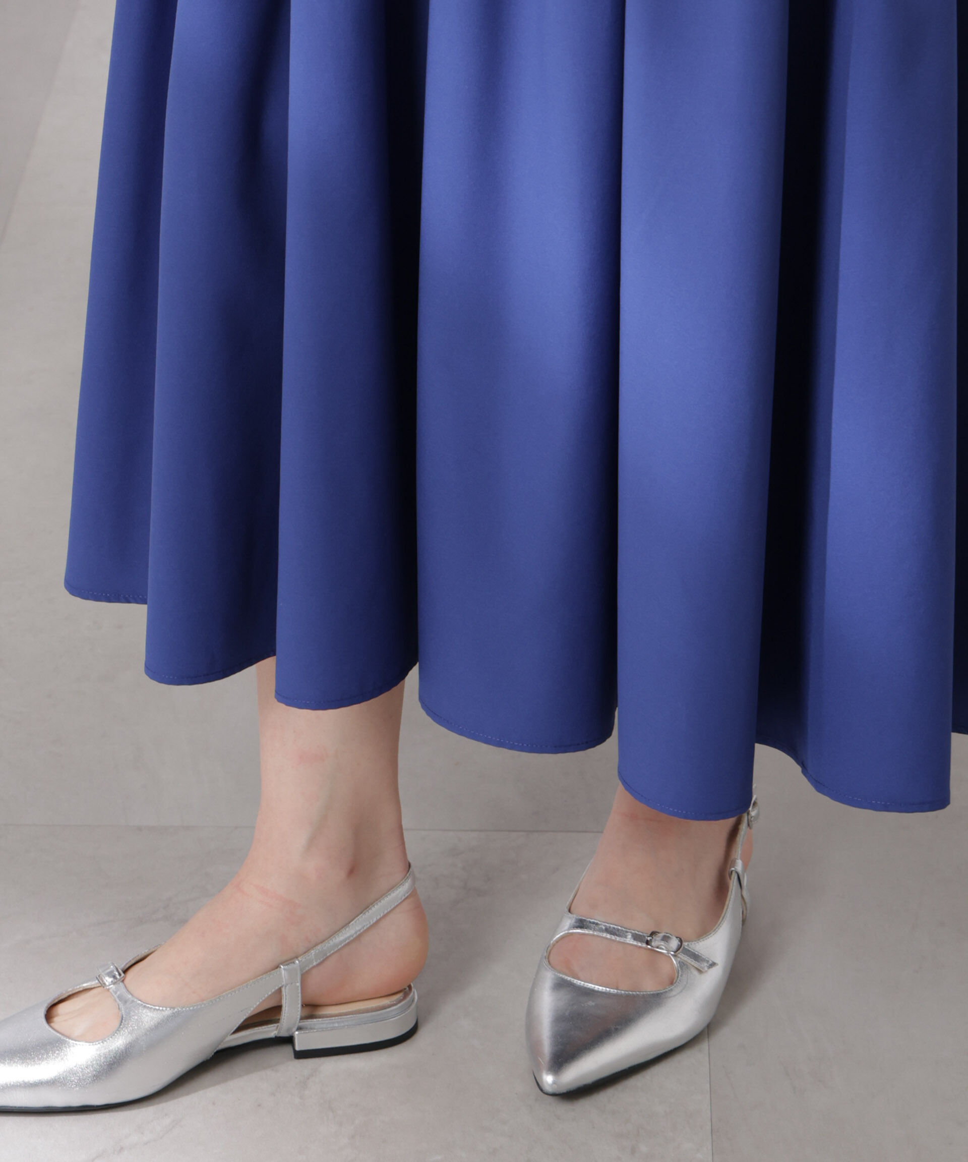 nano･universe「MINOTECH(R)Vネックギャザーティアードワンピース」|ワンピース|