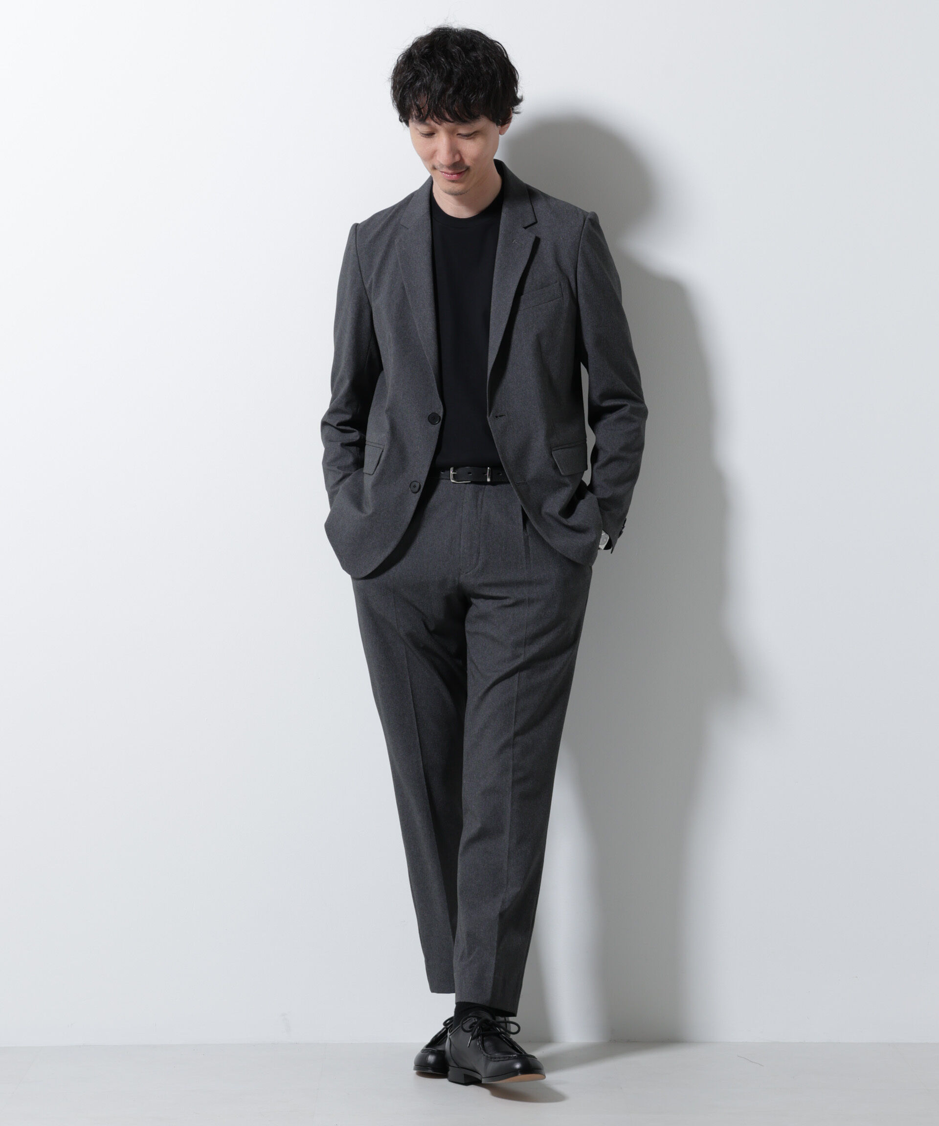 nano･universe「｢Damerino｣DotAir(R)ミニホールストレッチセットアップ/吸水速乾」|スーツ|