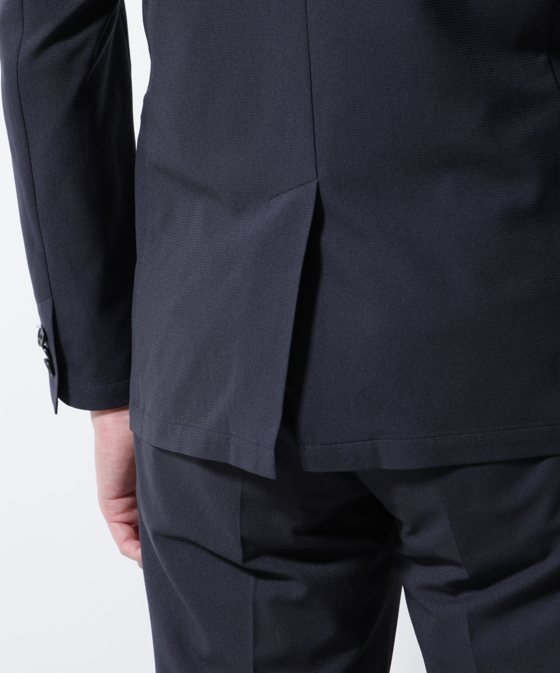 nano･universe「｢Damerino｣DotAir(R)ミニホールストレッチセットアップ/吸水速乾」|スーツ|