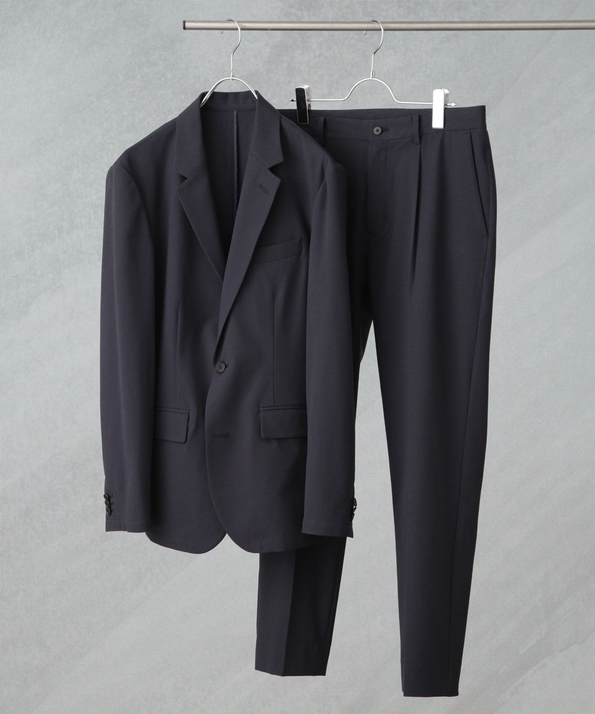 nano･universe「｢Damerino｣DotAir(R)ミニホールストレッチセットアップ/吸水速乾」|スーツ|