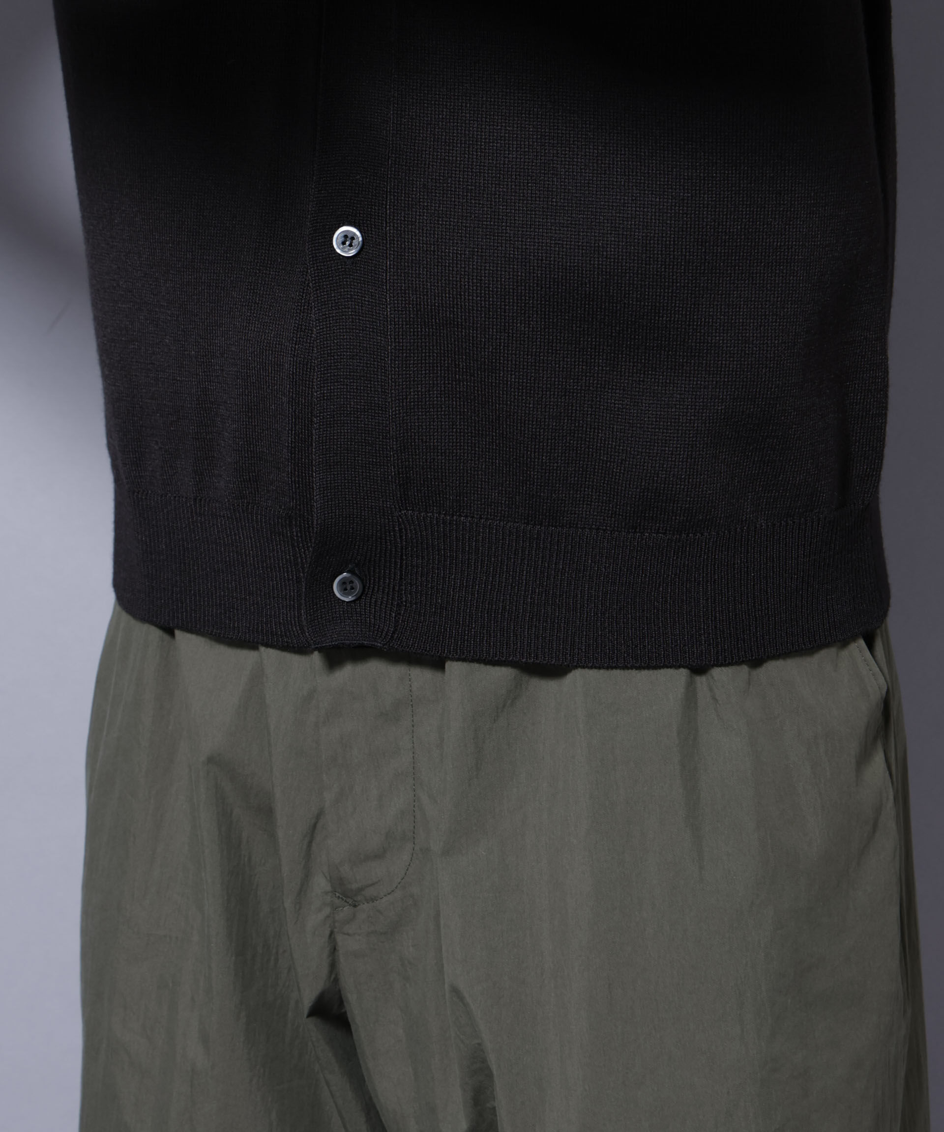 nano･universe「タスマニアミックスベーシックカーディガン」|ニット・セーター|