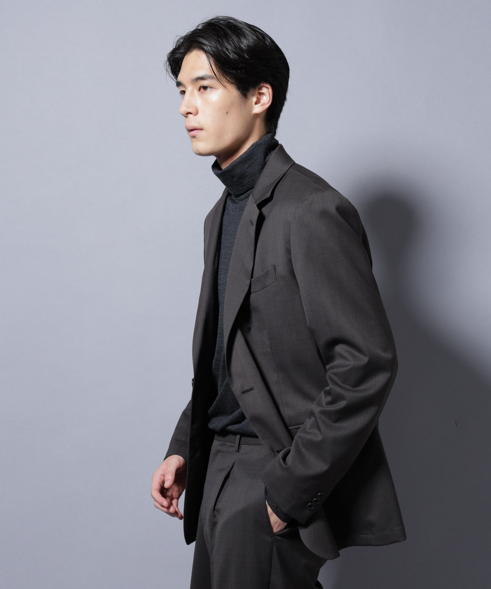 nano･universe「｢Damerino Select｣ RENU(R)T/Wシャドーチェックジャケット（セットアップ可）」|スーツ|