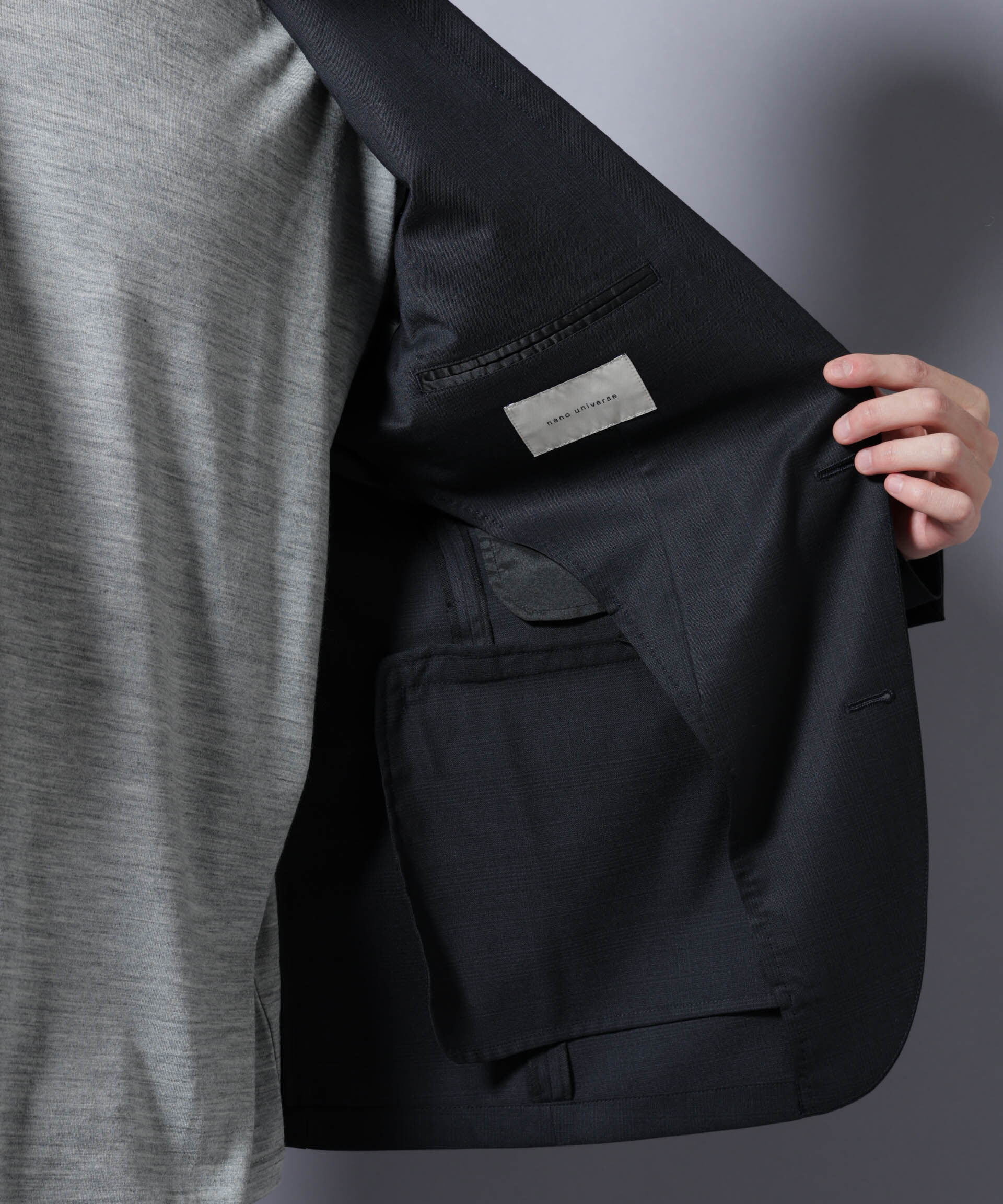 nano･universe「｢Damerino Select｣ RENU(R)T/Wシャドーチェックジャケット（セットアップ可）」|スーツ|