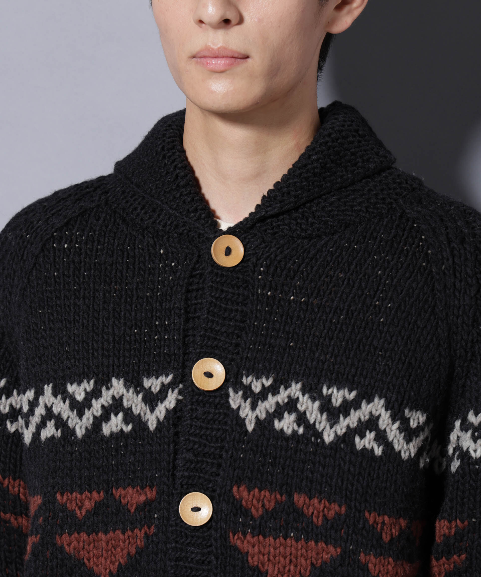 nano･universe「ペルー産カウチンセーター」|ニット・セーター|