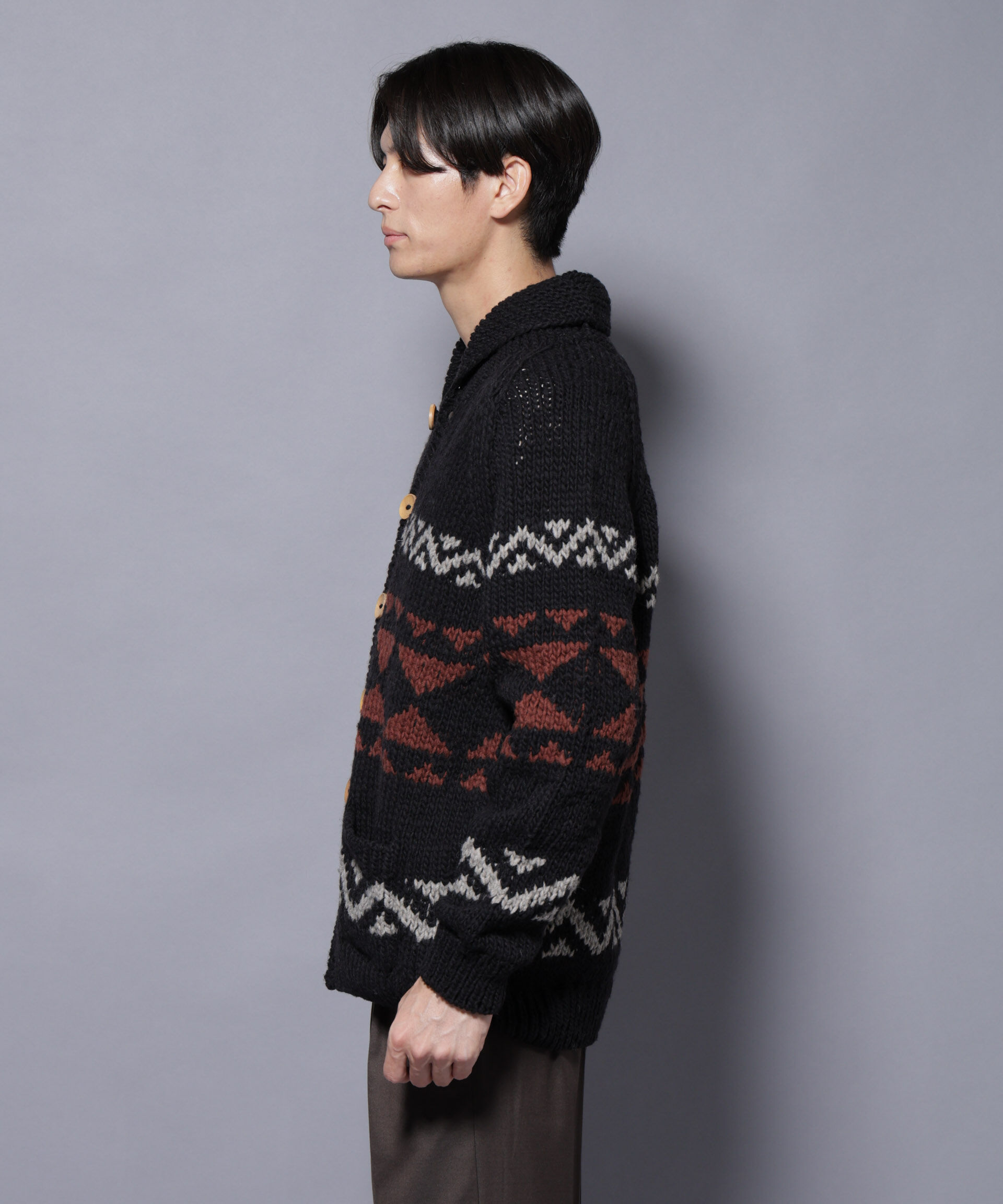 nano･universe「ペルー産カウチンセーター」|ニット・セーター|