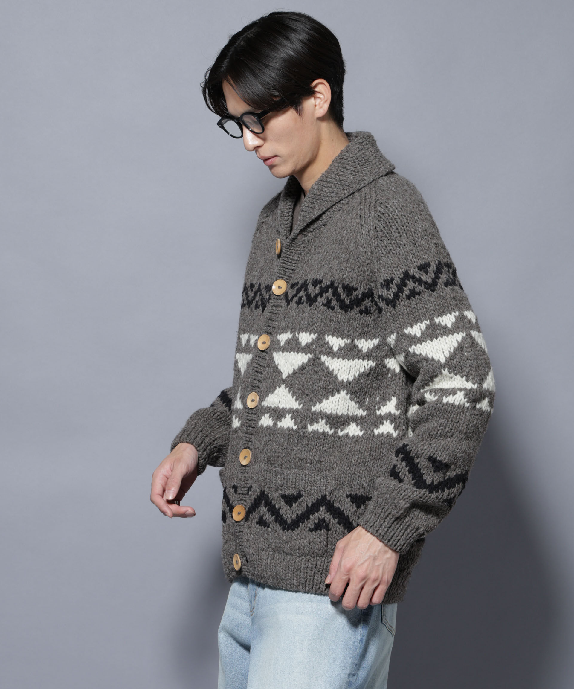 nano･universe「ペルー産カウチンセーター」|ニット・セーター|