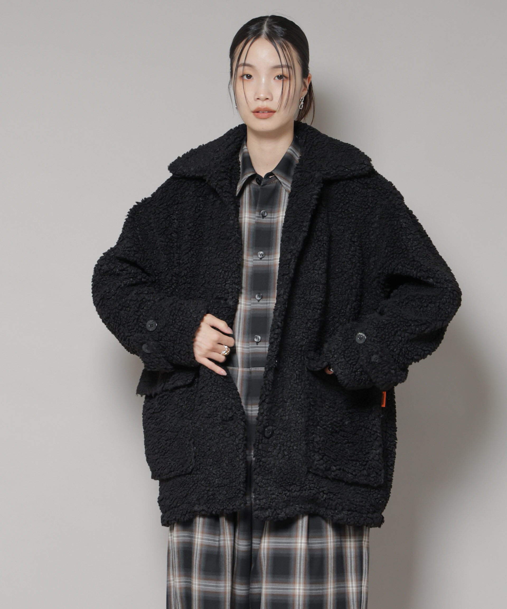 nano･universe「UNIVERSAL OVERALL/BOA HALF COAT」|ブルゾン・スタジャン|