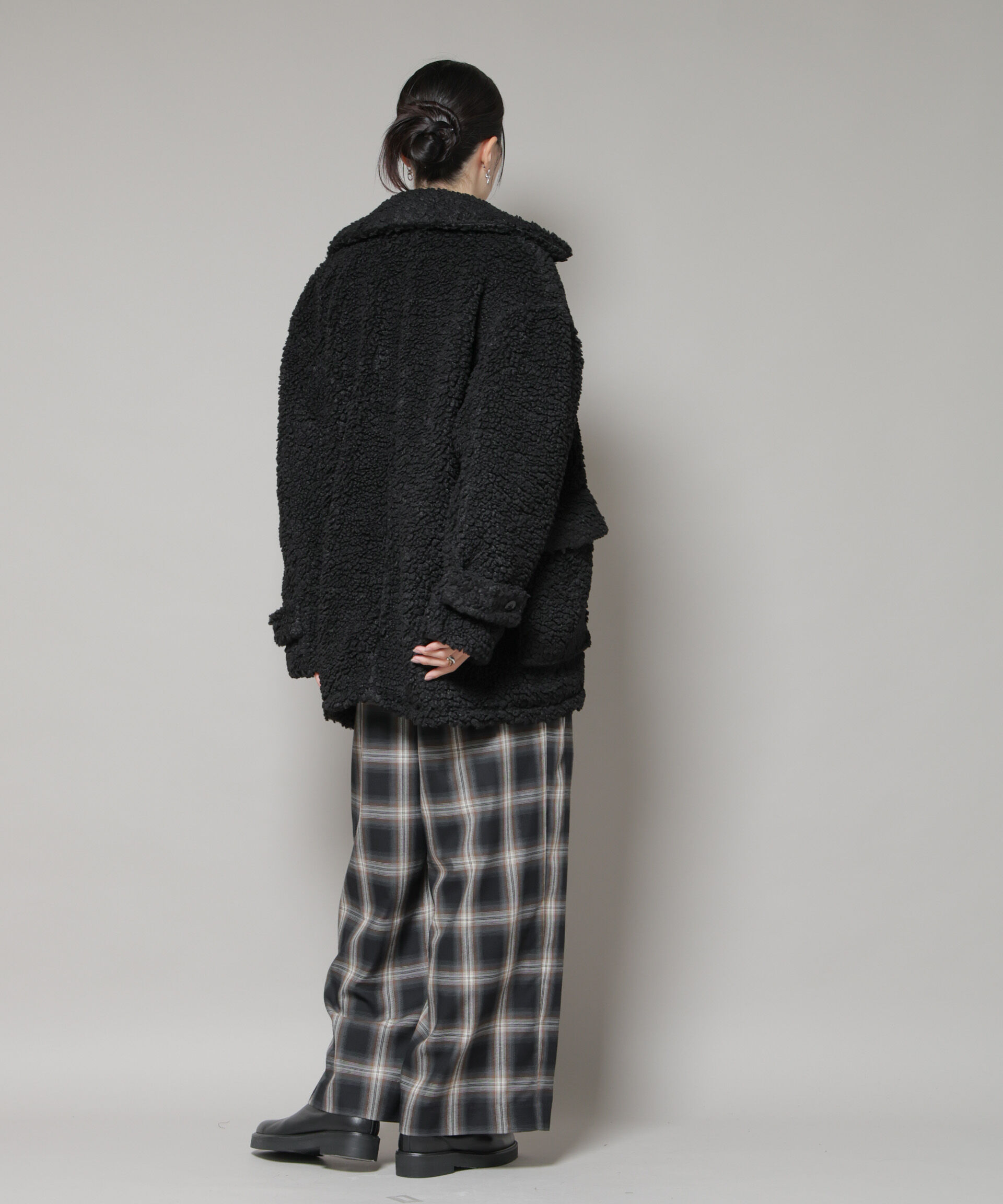 nano･universe「UNIVERSAL OVERALL/BOA HALF COAT」|ブルゾン・スタジャン|