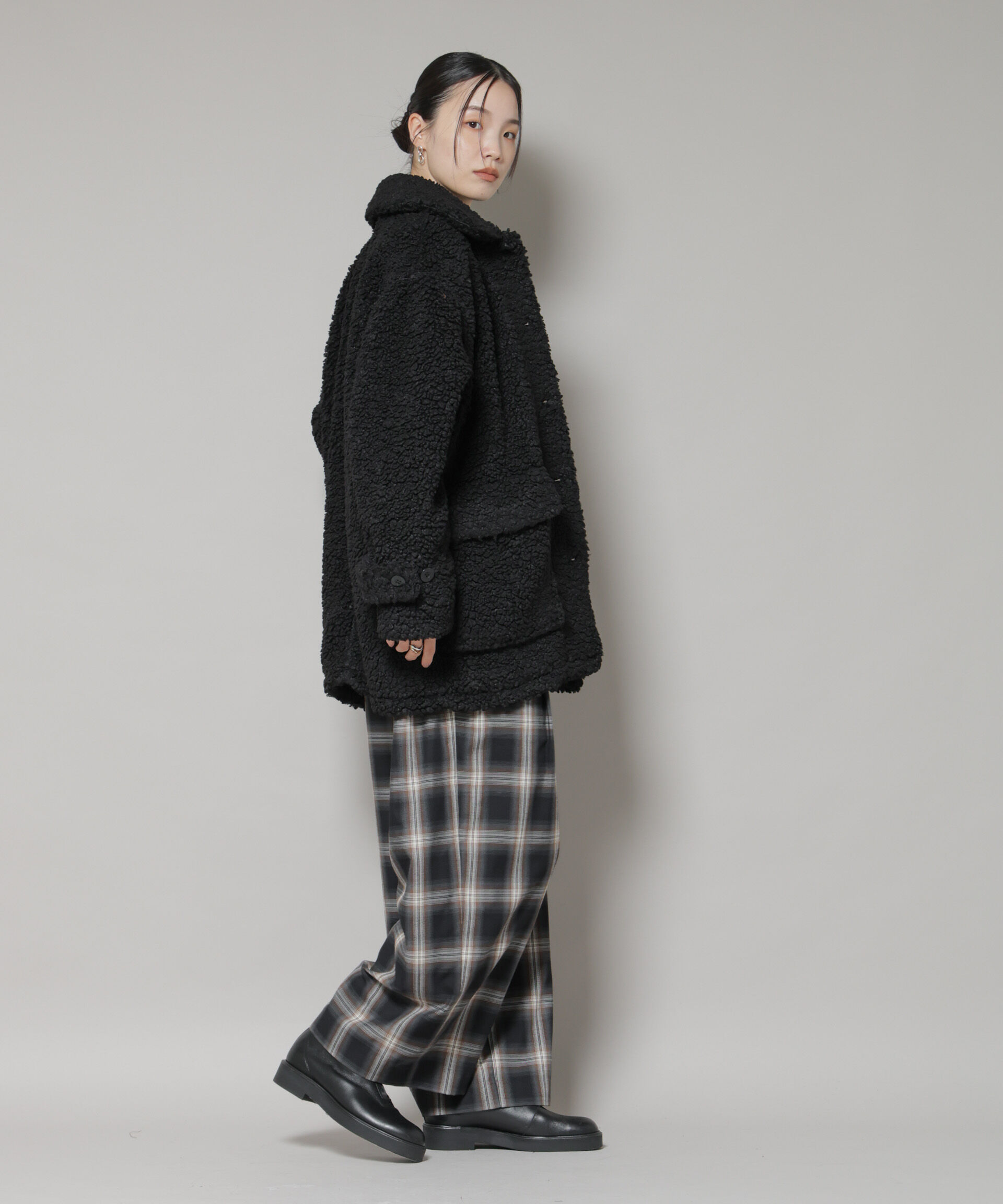 nano･universe「UNIVERSAL OVERALL/BOA HALF COAT」|ブルゾン・スタジャン|