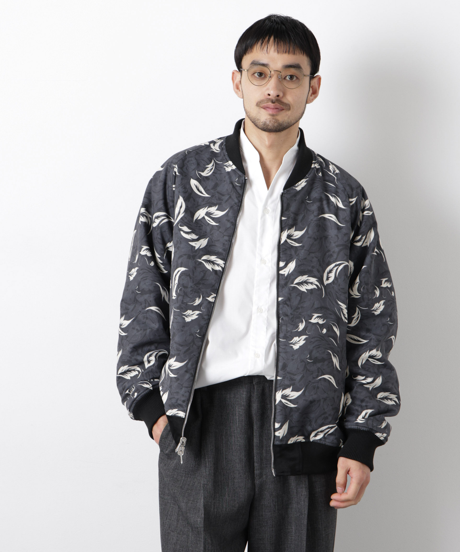 nano･universe「リバーシブル MA-1」|ブルゾン・スタジャン|