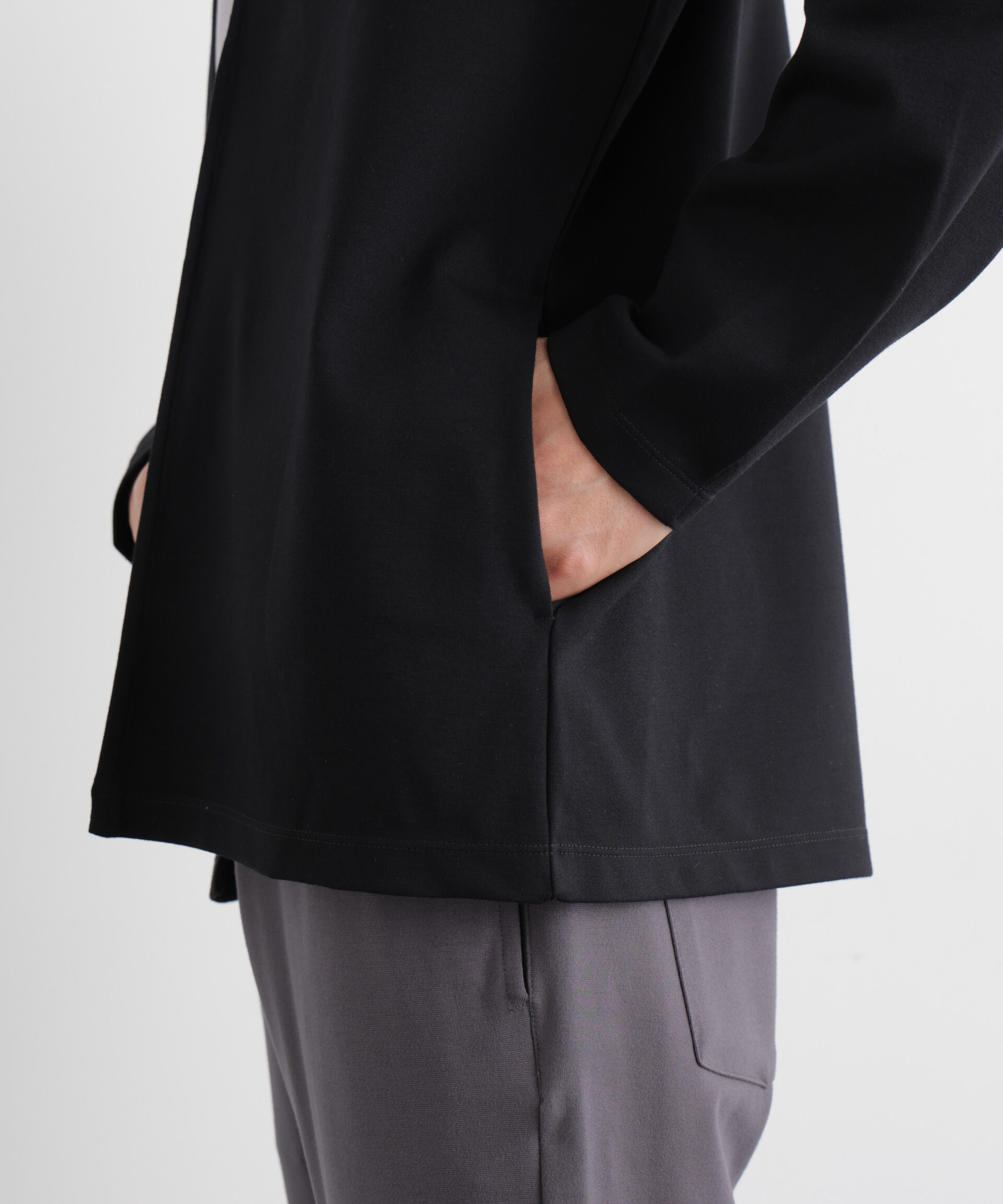 nano･universe「「Meaningful Continuity」coveross(R) レーヨンジャージートッパーカーディガン」|Tシャツ・カットソー|