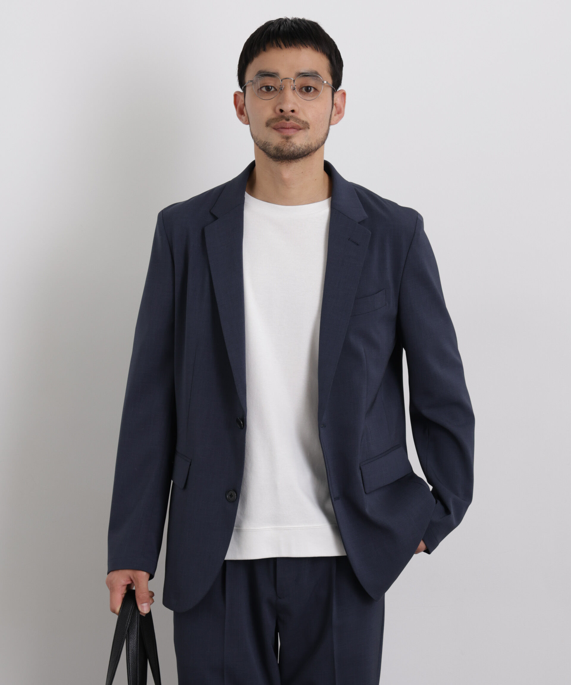 nano･universe「｢Damerino｣ クールタッチストレッチセットアップ/接触冷感.UVカット」|スーツ|