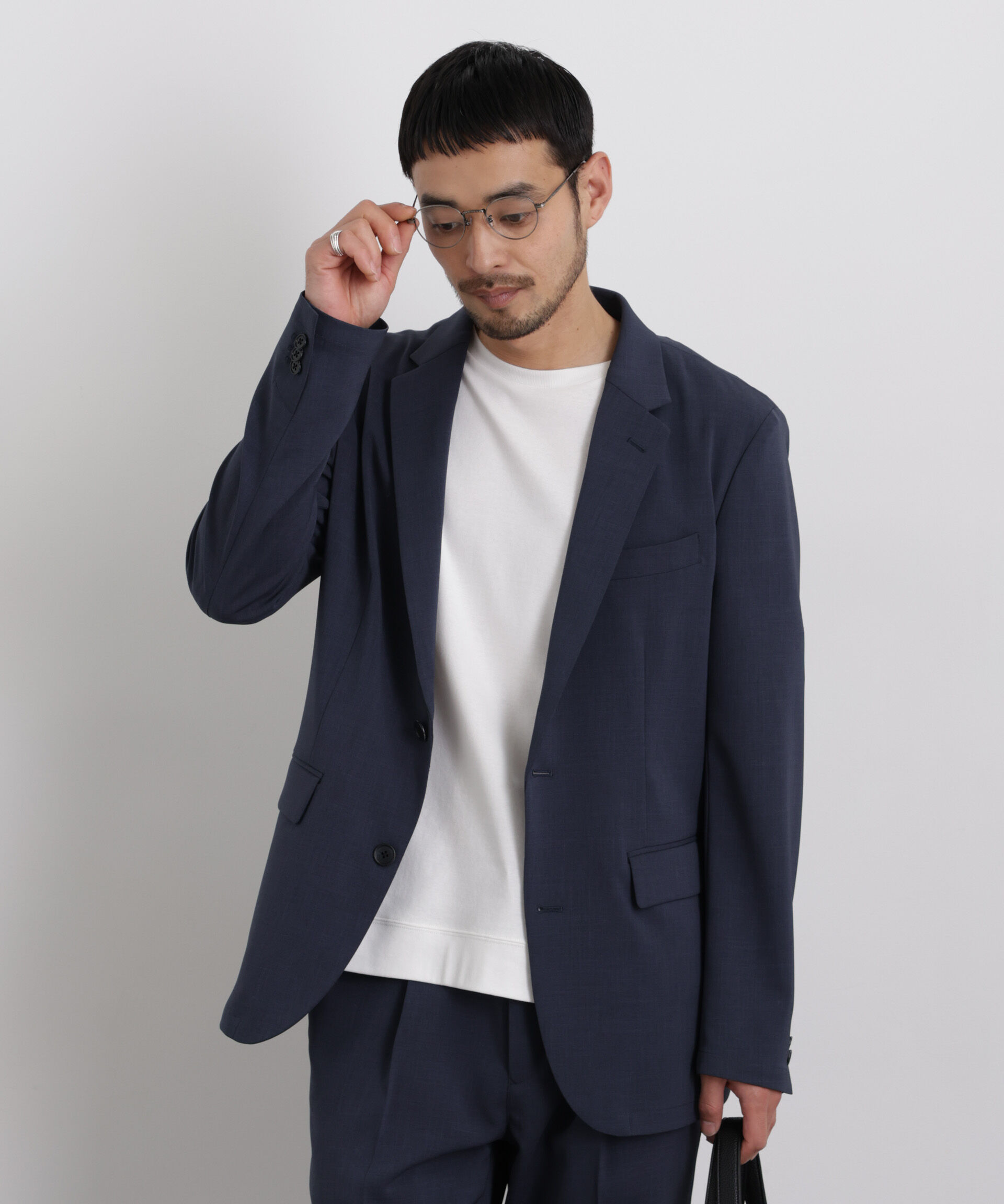 nano･universe「｢Damerino｣ クールタッチストレッチセットアップ/接触冷感.UVカット」|スーツ|