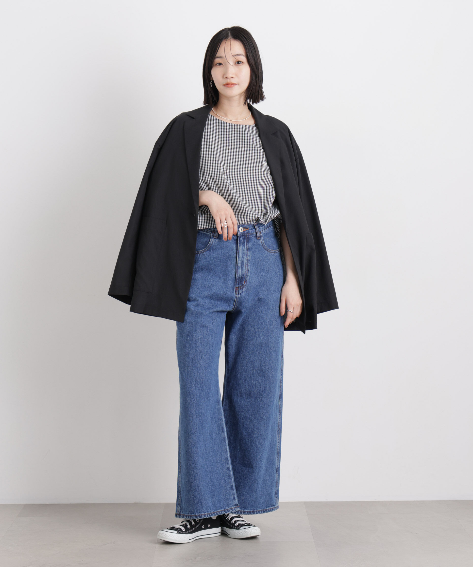 nano･universe「変形スリーブプルオーバーブラウス」|シャツ・ブラウス|