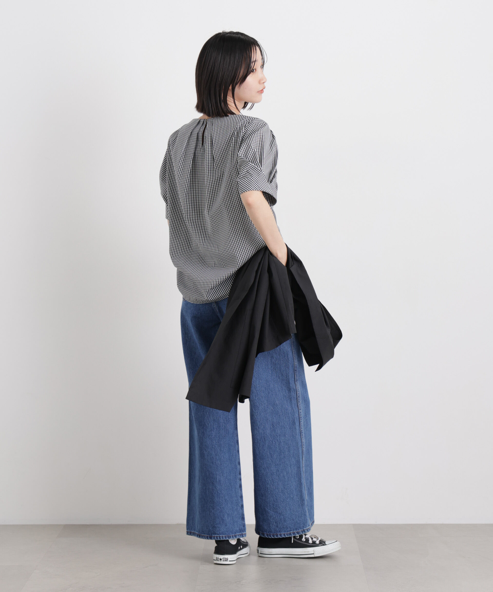 nano･universe「変形スリーブプルオーバーブラウス」|シャツ・ブラウス|