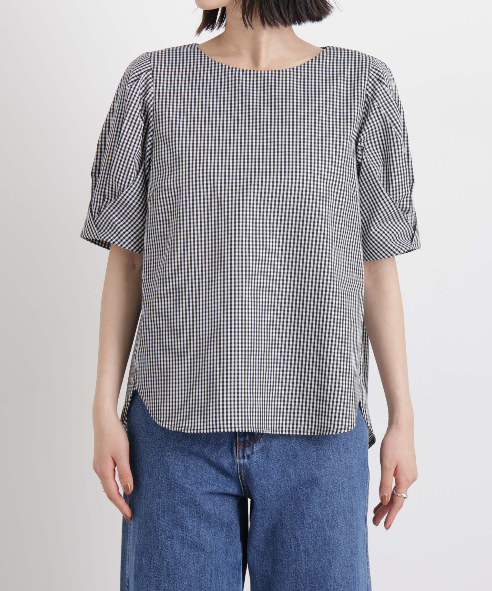 nano･universe「変形スリーブプルオーバーブラウス」|シャツ・ブラウス|