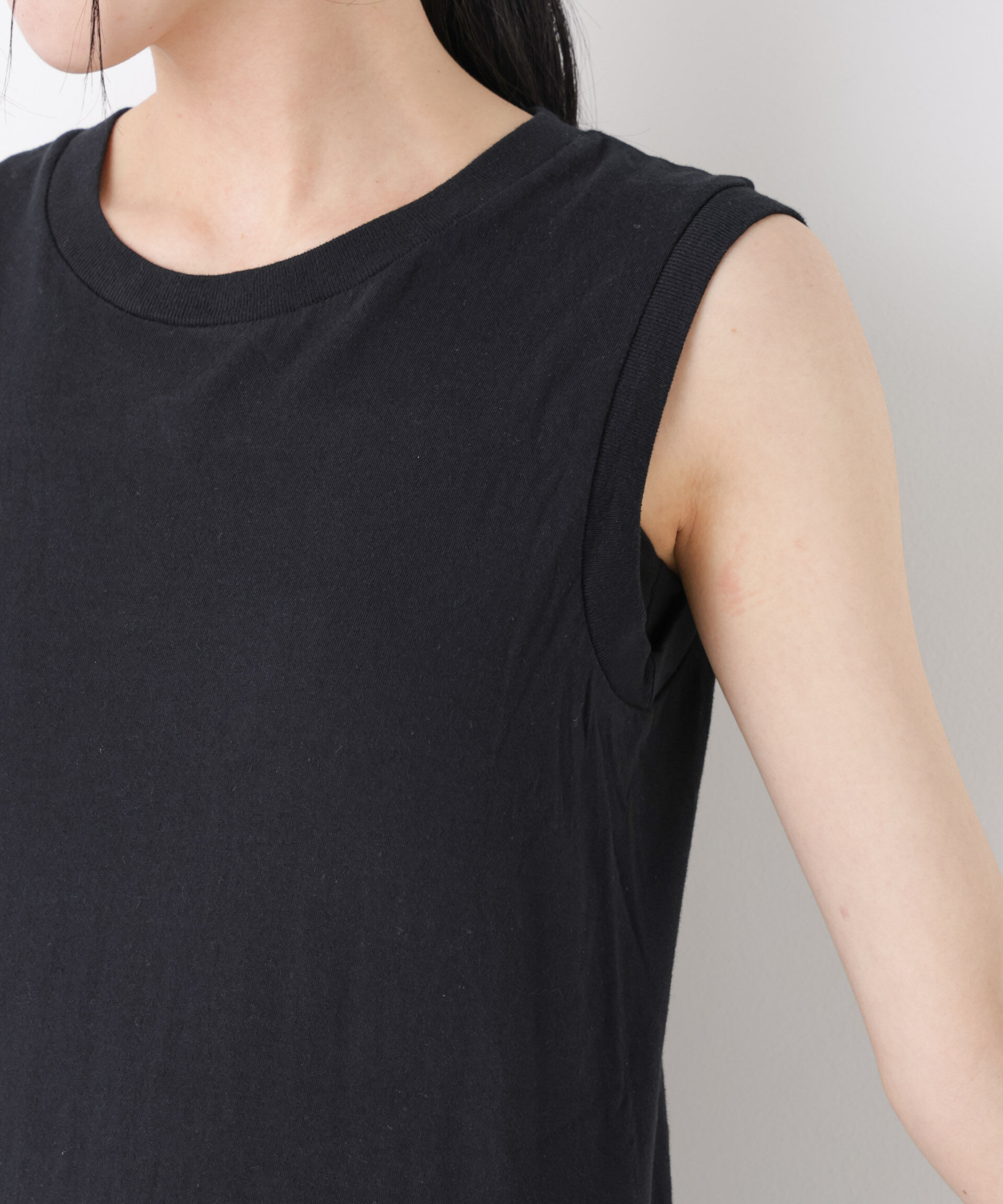 nano･universe「Hanes/2P JapanFit for HER スリーブレスTシャツ」|Tシャツ・カットソー|