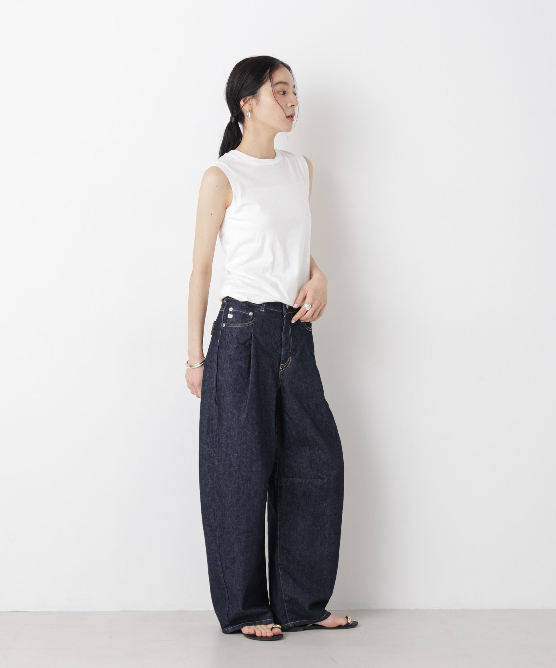 nano･universe「Hanes/2P JapanFit for HER スリーブレスTシャツ」|Tシャツ・カットソー|