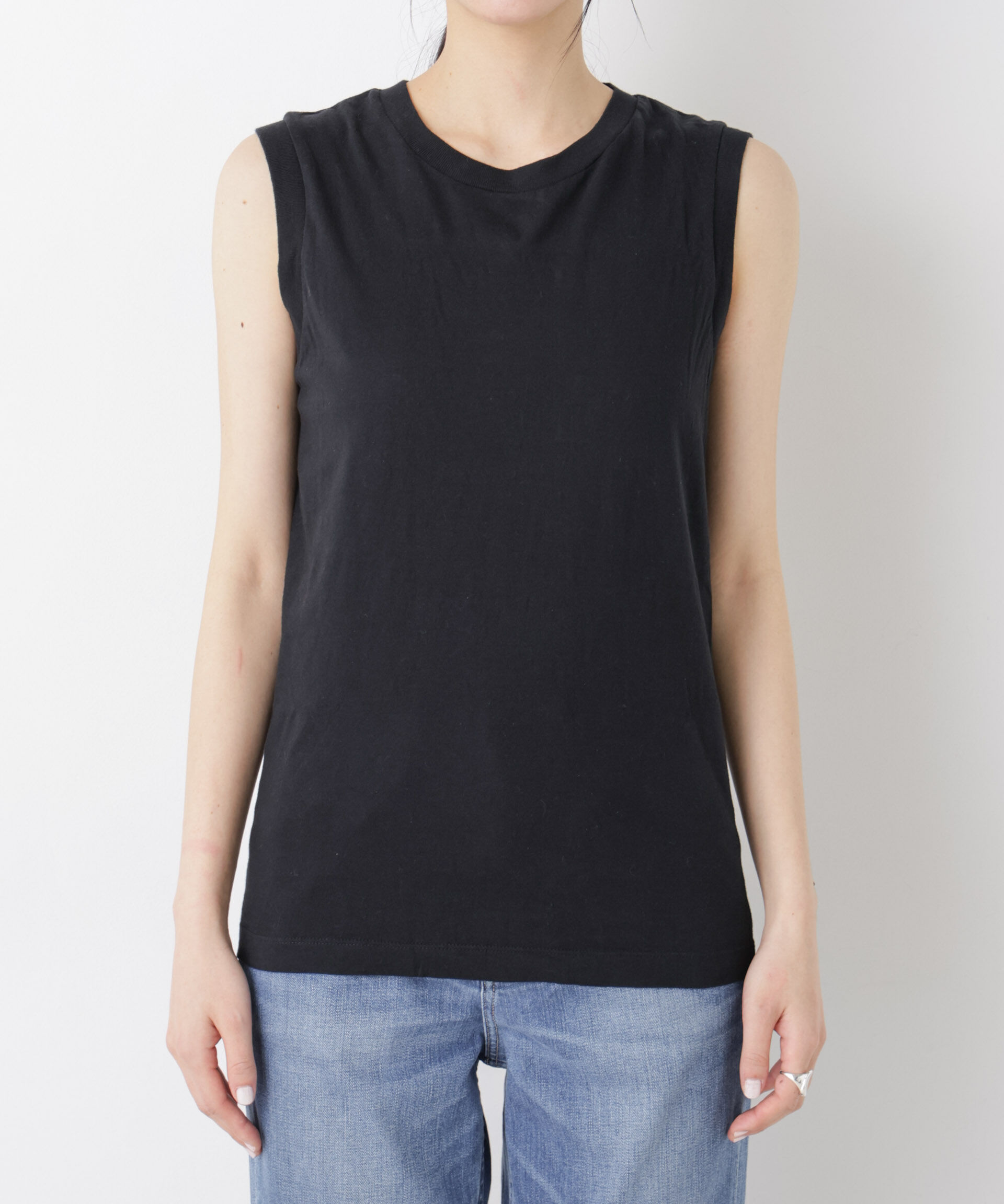 nano･universe「Hanes/2P JapanFit for HER スリーブレスTシャツ」|Tシャツ・カットソー|