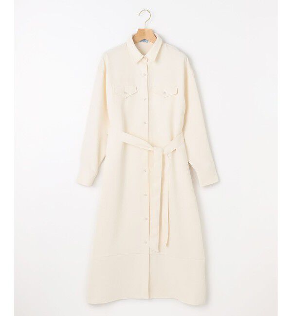 組曲「【サッシュベルト付き】パールボタンシャツワンピース」|ワンピース|